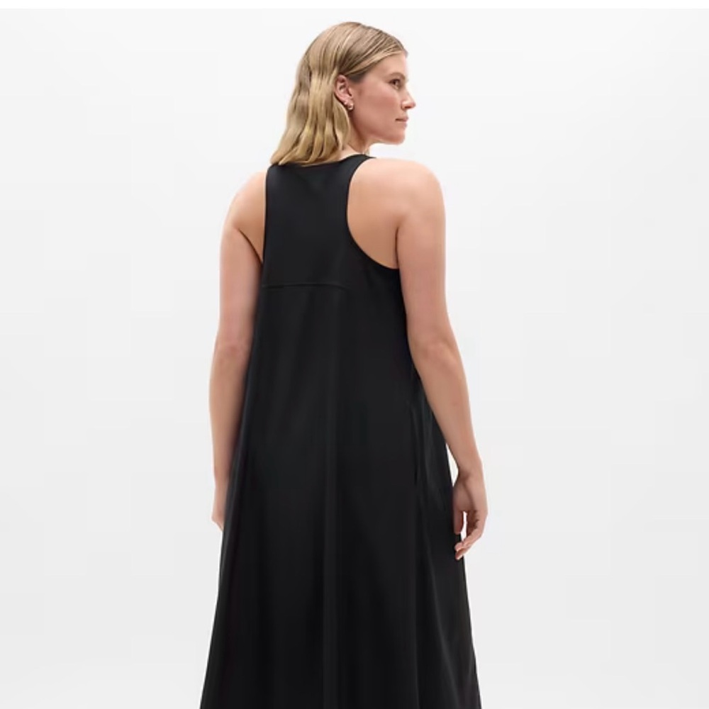 Athleta Black Racerback High-Low Maxi Dress - Picture 7 of 10